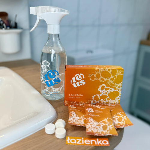 Ekologiczny płyn do mycia łazienki – zestaw z butelką