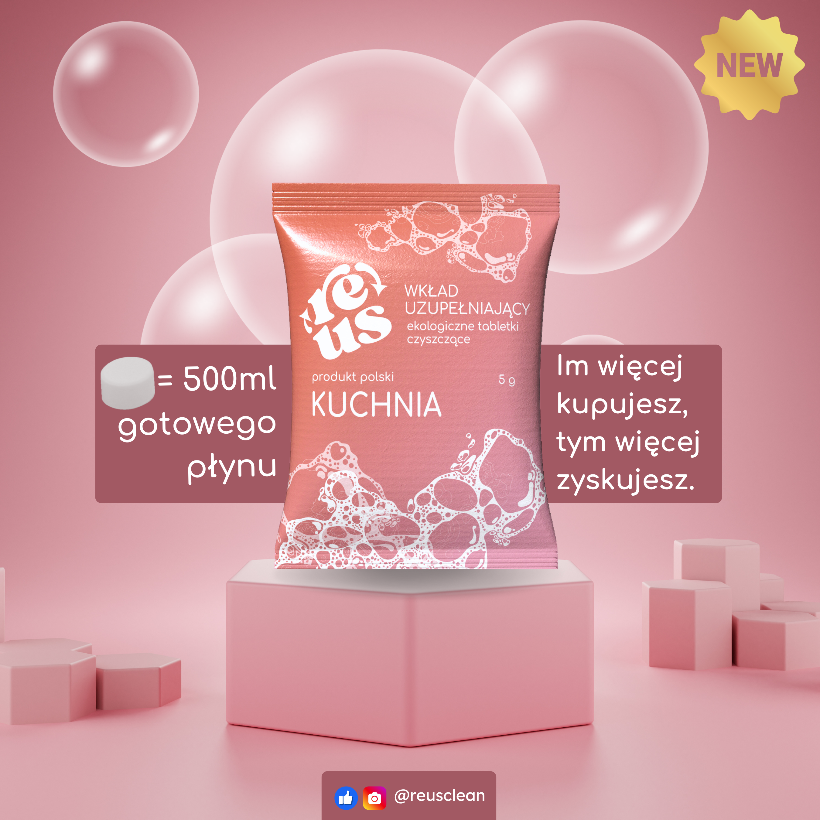 Płyn do czyszczenia kuchni w tabletkach
