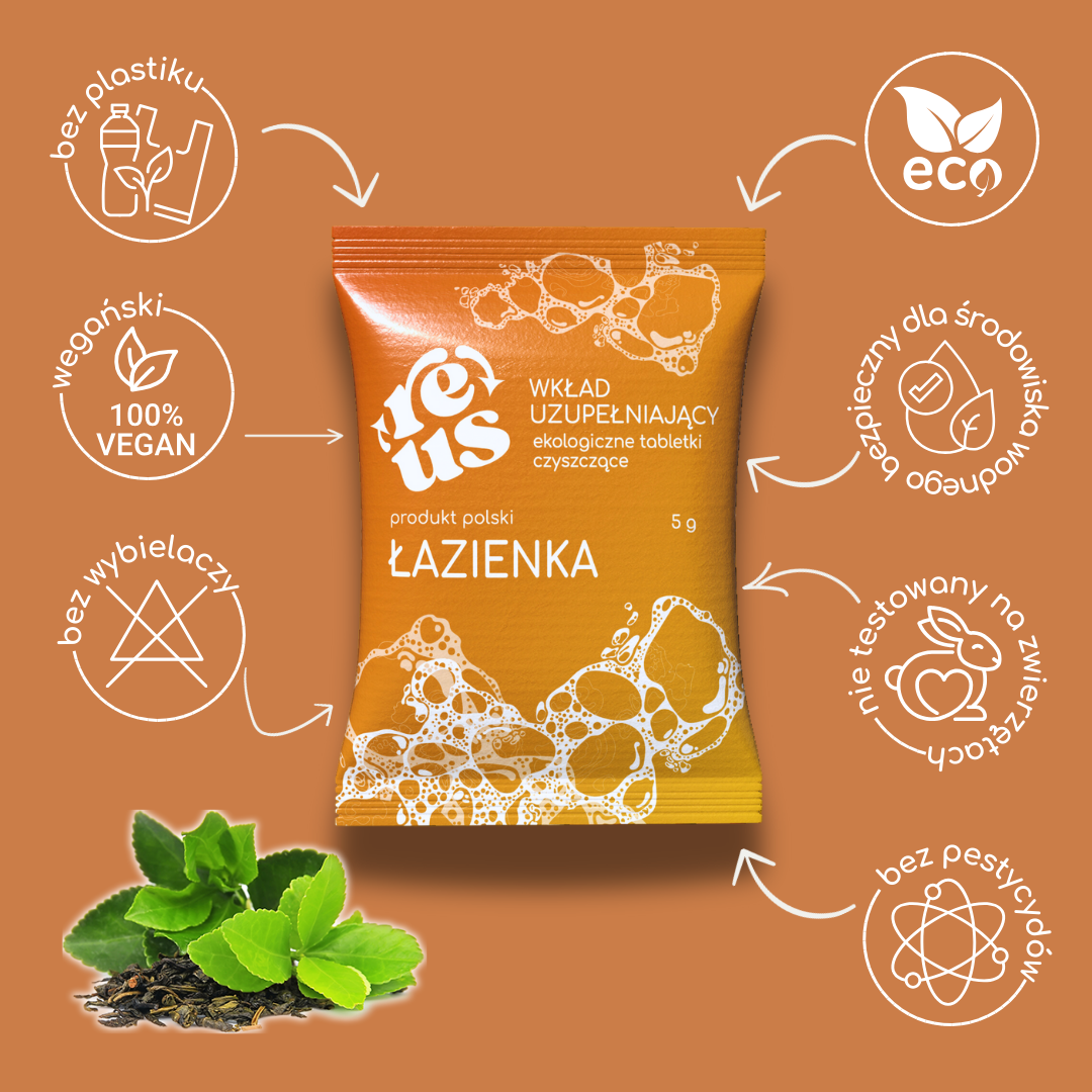 Ekologiczny płyn do mycia łazienki – zestaw z butelką